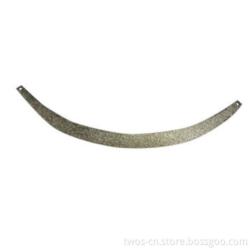 Metal Neck Trim in Fancy Design, Perfect in Shiny Nickel Color